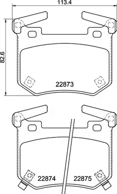 P30124 Pastilha de Freio Brembo Traseira Para KIA: Stinger (CK) 3.3 V6 T-GDi 17> na internet