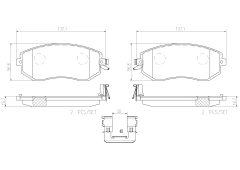 P07021N PAR DE PASTILHA DIANTEIRA CERÂMICA - CHEVROLET: ONIX 1.0 TURBO (LT, LTZ, PREMIER, RS) 20+ - comprar online