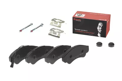 P23092 Pastilha de Freio Brembo Frente Para CINTROEN: Jumper 1.9D 94-02, Jumper 2.0HDI 94-02, Jumper 2.2HDI/2.8HDI 02-06 / FIAT: Ducato 1.9D 95-