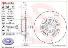 Discos de Freio Dianteiro Brembo 09.D981.11 para MERCEDES-BENZ GLE (V167) 300, 350 e 400 na internet
