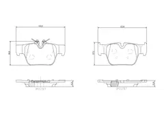 P06117 Pastilha de Freio Brembo Traseira Para BMW Série 1 (F40) M135i / Série 2 (F44) 218i e M235i / X1 (F48) sDrive 20i / X2 (F39) M35i | MINI (F na internet