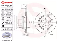 09.7727.11 Par de Discos Traseiro Para BMW: 323i/328i (E36) 95-05, 316i/318i/320i/323i (E46) 97-06 na internet