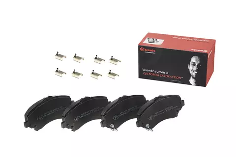 P11025 Pastilha de Freio Brembo Dianteiro Para CHRYSLER: Grand Voyager 2.8CRD 07>, Grand Voyager 3.3 08>, Grand Voyager 3.6 11>, Grand Voyager 3.8