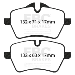 Pastilha de Freio EBC MINI Mini Clubman (R55) Cooper S 1.60 2007-2015/ MINI Mini Conversível (R57) Cooper S 1.60 2009-2016/ MINI Mini Roadster (R59) Cooper S 1.60 2012-2015 - DP1789 na internet
