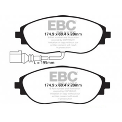 Pastilha de Freio EBC Dianteira Audi F3 1.40, Q3 quattro F3, S3 8V, TT 8S DP42127R - comprar online