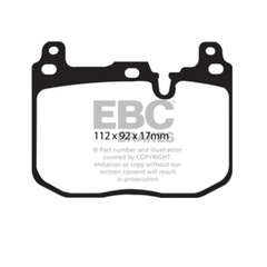 Pastilha de Freio EBC Dianteira BMW 1 Series (F21), (xDrive F20), 2 Series (F22 Coupe) DP42130R na internet
