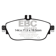 Pastilha de Freio EBC Dianteira Mercedes-Benz A-Class (W176) A180 1.6, CLA-Class (C117) CLA180 1.6, GLA-Class (X156) GLA180 1.6 DP42165R - comprar online
