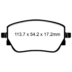Pastilha de Freio EBC Traseira Mercedes-Benz A-Class (W177) A45 AMG 2.0, CLA-Class (C118) CLA45 AMG 2.0, GLA-Class (H247) GLA45 S AMG 4Matic 2.0 DP42391R - comprar online
