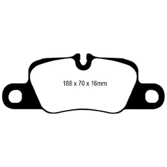 Pastilha de Freio EBC Traseira Porsche 911 (991) Carrera 4 GTS 3.8, Boxster (718) GTS 4 400, Cayman (718) GTS 4 DP81858RPX - comprar online