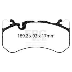Pastilha de Freio EBC MERCEDES-BENZ C-Class (W205) C63 2014-2021 / MERCEDES-BENZ GLC-Class (X253) GLC 63 AMG 4.0 2017 - DP42081R na internet