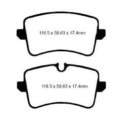 Pastilha de Freio EBC Traseira AUDI RS4 B8 4.2, RS6 C7 4.0, PORSCHE Macan 2.0 DPX2082 - comprar online