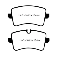 Pastilha de Freio EBC Traseira AUDI RS4 B8 4.2, RS6 C7 4.0, PORSCHE Macan 2.0 DPX2082 - comprar online