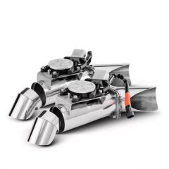 Difusor De Escape Elétrico Kit Duplo P/ Mustang V8 V6 2.5pol Slim Super Edition na internet