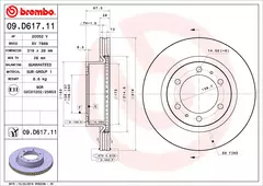 09.D617.11 Par de Discos dianteiros TOYOTA: Hilux/SW4 3.0 08-15, Hilux/SW4 2.8 15>, Hilux/SW4 2.7 18 - comprar online