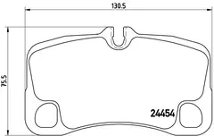 P65022N Pastilha de Freio Brembo Traseira Para PORSCHE: 991 (997) 3.6 18>, Boxster (987) 3.4 18> na internet