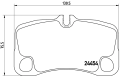 P65022 Pastilha de Freio Brembo Para PORSCHE: 991 (997) 3.6 18>, Boxster (987) 3.4 18> - comprar online