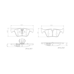 Pastilha Freio Cerâmica Brembo Tras 320i F30 120i P06071N - comprar online