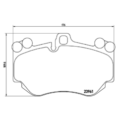PASTILHA DE FREIO DIANTEIRA BREMBO AUDI R8 5.2FSI 15>, R8 Spyder 5.2FSI 16> P65016 - comprar online