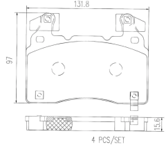 Pastilha Dianteira Camaro SS 6.2 V8 2009+ p10064n na internet