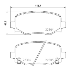 Pastilha Freio Brembo Traseiro Jeep Renegade, Compass P23177 - comprar online