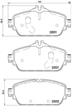 Pastilha Dianteira - C200 2.0 184cv 2014 em diante P50119 na internet