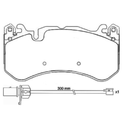 PASTILHA DE FREIO DIANTEIRA BREMBO AUDI RS6 08-18, RS7 13-18 P50127 - comprar online