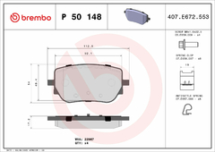 Pastilha Traseira CLA 250 2020+ P50148 - comprar online