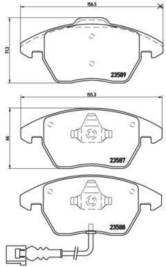 Pastilha Dianteira Fusca Jetta 2.0 200/211cv 13-15 P85075 na internet