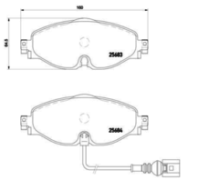 Pastilha Dianteira Audi A3 1.4 122 e 150cv 2014+ p85126 na internet