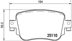 Pastilha Traseira x5 2018 f15 p06049 na internet