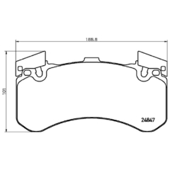 PASTILHA DE FREIO DIANTEIRA BREMBO AUDI AUDI: RS6 /RS7/A8 15-18 P85136 - comprar online