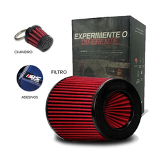Filtro De Ar RS Cônico Duplo Fluxo 150mm x 65mm boca RSD65150VM