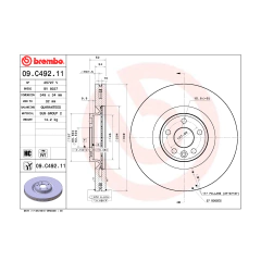 Discos dianteiros jaguar epace p300 2020+ 09.c492.11 (o par) na internet