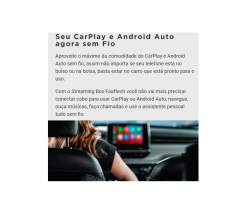 Imagem do Streaming Box Faaftech p/ carro c/ carplay de fábrica 64gb 4gb Ram wifi 4G
