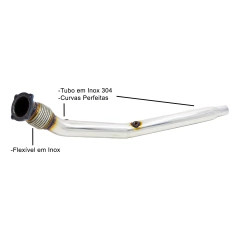 DOWNPIPE THS INOX 304 03 POL. GOLF A3 1.8 20V TURBO | THS-0032 - comprar online