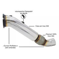 DOWNPIPE THS INOX 304 3.5 POL. BMW Z4 2.0 TURBO - N20 | THS-0087 - loja online