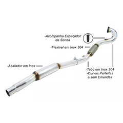 DOWNPIPE THS INOX 304 NOVA TIGUAN 2.0 NOVA TIGUAN R LINE AUDI Q3 2.0 | THS-0107 - comprar online