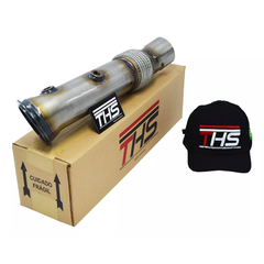 DOWNPIPE THS INOX 304 3.5 POL. BMW X5 X6 535 3.0 TURBO N55 07-2013/.. (EWG) | THS-0147