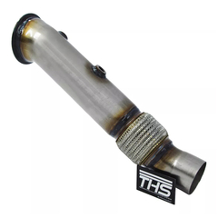DOWNPIPE THS INOX 304 3.5 POL. BMW X5 X6 535 3.0 TURBO N55 07-2013/.. (EWG) | THS-0147 - loja online