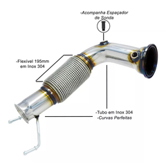 DOWNPIPE THS INOX 304 3.5 POL. BMW 320i g20 2019+ 2.0t B48 TURBO | THS-0154 - comprar online