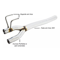 ESCAPAMENTO ESPORTIVO SILENT DELETE THS INOX 304 DODGE RAM 1500 CLASSIC | THS-0181 - comprar online