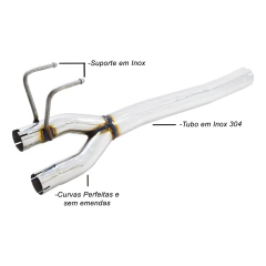 ESCAPAMENTO ESPORTIVO SILENT DELETE THS INOX 304 DODGE RAM 1500 CLASSIC | THS-0181 - comprar online