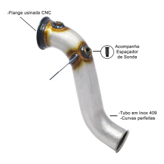 DOWNPIPE THS LIGHT LINE MERCEDES C180 C200 C250 C280 C300 SLK200 SLK250 GLC250 2014/... | THSL-0064 na internet