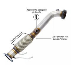 DOWNPIPE THS INOX 409 FORD FUSION AWD FWD ECOBOOST 2017/... | THSL-0094 na internet