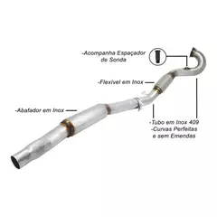 Downpipe Tiguan R-line 2.0 Turbo 220hp 2018 Inox 409 THSL-0108 na internet