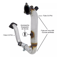 DOWNPIPE THS INOX 409 MERCEDES A35 AMG CLA35 AMG GLA35 AMG A250 CLA250 GLA250 | THSL-0148 - comprar online