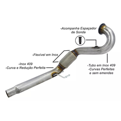 DOWNPIPE THS INOX 409 03 POL. AUDI A3 1.8 2013/... | THSL-0149 - comprar online