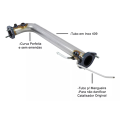 DOWNPIPE DPF DELETE THS LIGHT LINE INOX 409 FRONTIER TURBO DIESEL 2013 A 2016 | THSL-0152 - comprar online