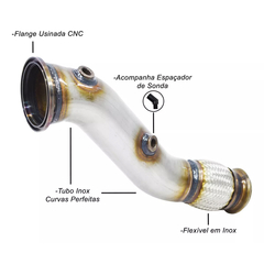 DOWNPIPE THS INOX 409 3.5 POL. BMW 330e 2.0 TURBO B48 B46 2020/... | THSL-0183 - comprar online
