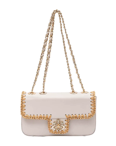 BOLSA ISLA ANNE COURO WASHED OLIVA CROCHÊ - REF - comprar online